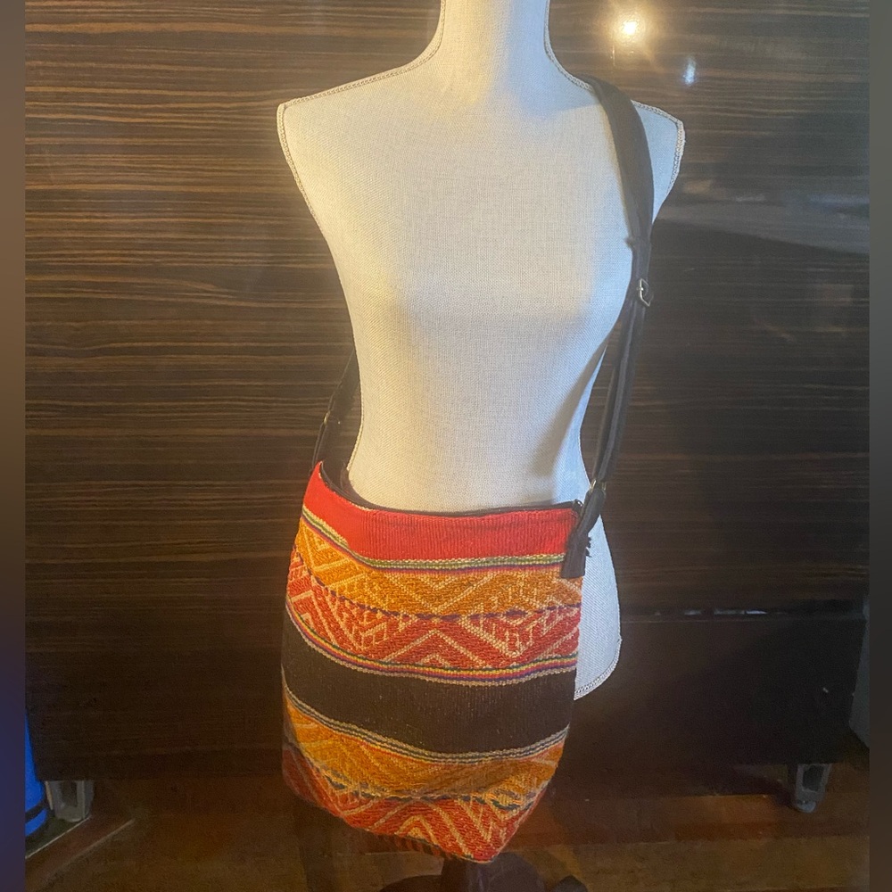 Colorful Ethnic Tapestry Crossbody Bag